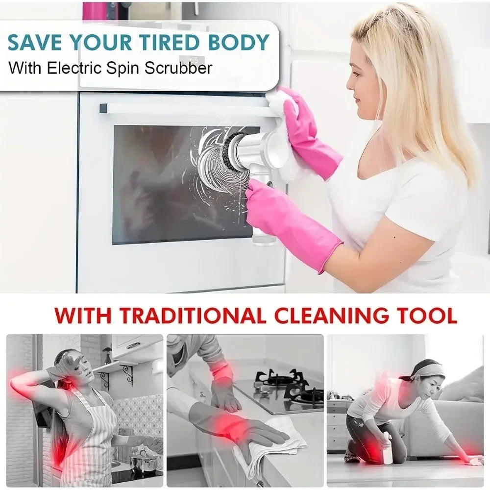 Electric Power Spin Scrubber