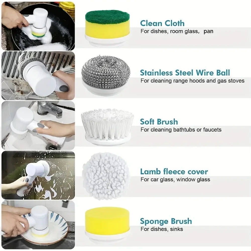 Electric Power Spin Scrubber