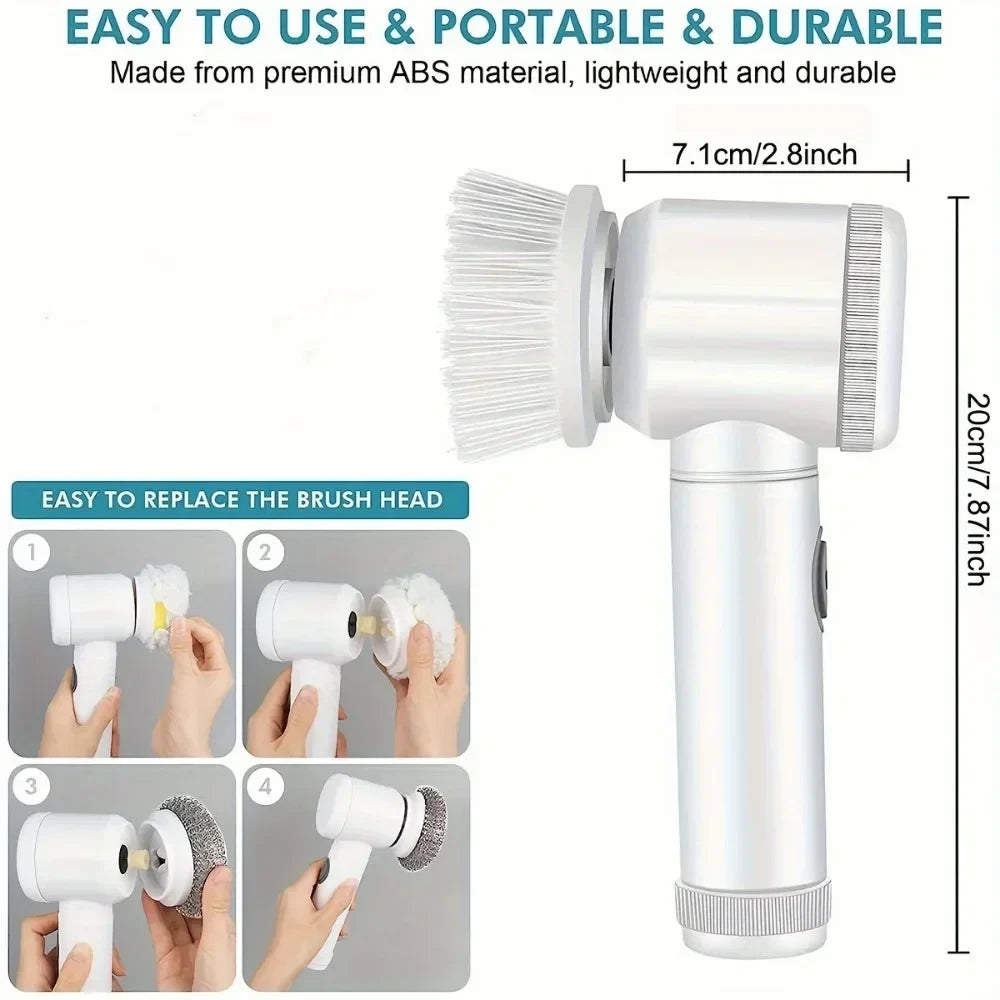 Electric Power Spin Scrubber